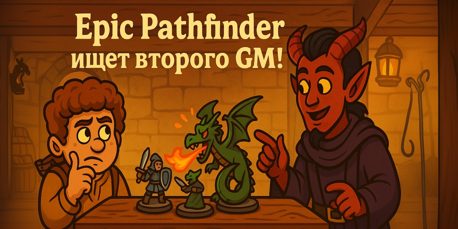 Epic Pathfinder ищет второго GM!